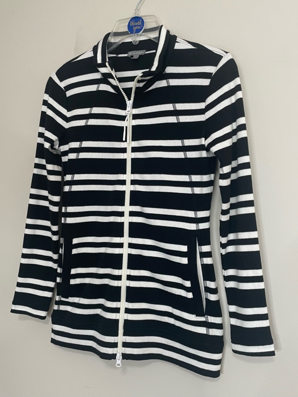 Talbots Black and White Striped Top~ Size P~‎ Upgrade your style